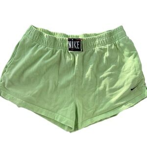 Nike Women's Lime Green Athletic Shorts